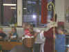 Gro�e Freude �ber den Nikolaus in unserer Schule...