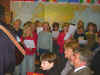 Feier im Zentrum unserer Schule mit unserem Hausmeister Klaus de Klein