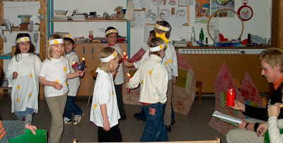 Lichtertanz im Schulkindergarten